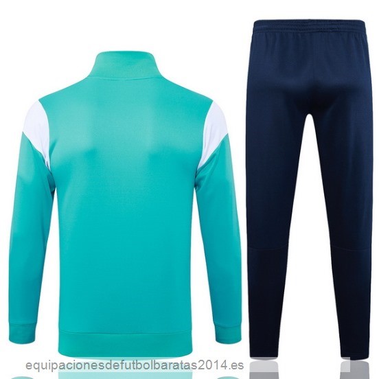 Nuevo Conjunto Completo Ropa Deportiva Con Cremallera Larga Marsella 23/24 Verde Blanco Azul Baratas